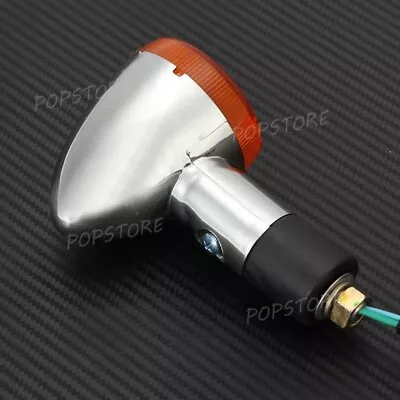 2PCS For Suzuki Boulevard C50 M50 C90 Amber Turn Signal Lights Chrome Bullet • $16.26