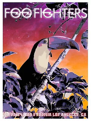 Foo Fighters 11x17 Los Angeles Concert Poster Signed By Scott James Limited 1500 • $40