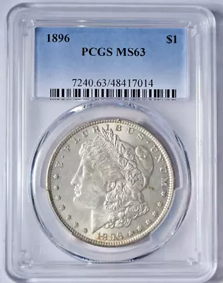 1896 Morgan Silver Dollar ~ Pcgs Ngc Ms63 ~ Priced Right! #014 • $79.95