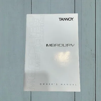 Tannoy Mercury F Series Operating Instructions Manual • £6.95