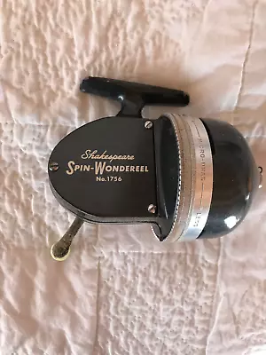 VINTAGE Shakespeare Spin Wondereel Number 1756  Model FB Vintage Fishing Old USA • $16.98