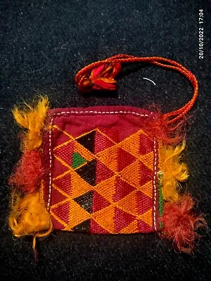 Vintage Indian Antique Banjara Handmade Ethnic Rabari Kutchi Embroidery Bag 98 • $38