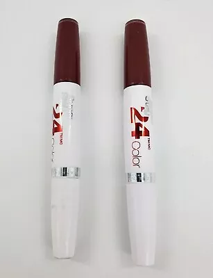  2X Maybelline Superstay 24 2 Step Color 005 Everlasting Wine   • $22.99