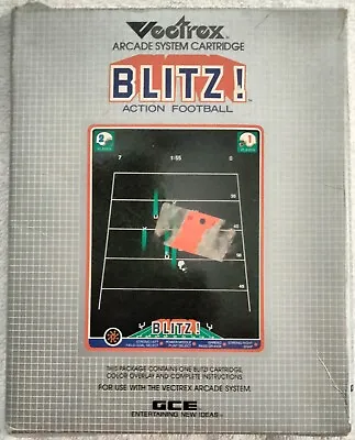 Blitz! Action Football (Vectrex 1982) Missing The Overlay Read Description! • $25.95
