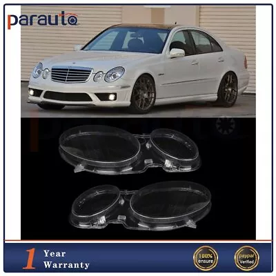 2X Headlight Lens Cover Front Fit For 02-08 Benz E CLASS W211 E240 E350 E280 • $44.88