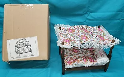 Concord Miniatures Single Canopy Bed #2187 Scale 1:12 Bedding Pillow New In Box  • $22.99