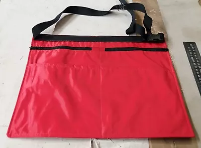 RED MARKET TRADER MONEY Belt BAG Pouch Adjustable Waist Strap 4 Pockets UK • £9.99