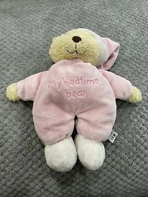 Mothercare Bedtime Bear Teddy Pink Soft Toy Blankie Comforter • £30