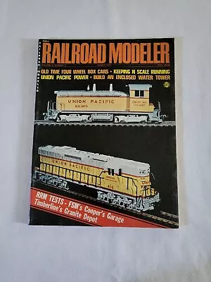 1975 March Railroad Modeler Magazine Old Time Four Wheel Box Cars (MH594) • $22.39