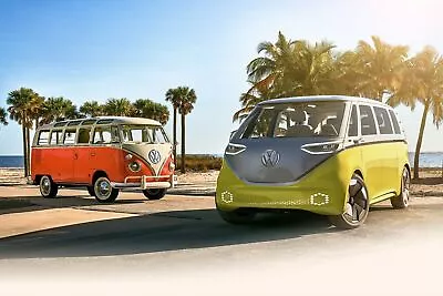 VW Van Retro And New - Poster 20x30 AWESOME!!! • $19.99