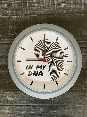 £25.86 • Buy Africa Fingerprint IN MY DNA Modern Vinyl Wall Clock Decor Art