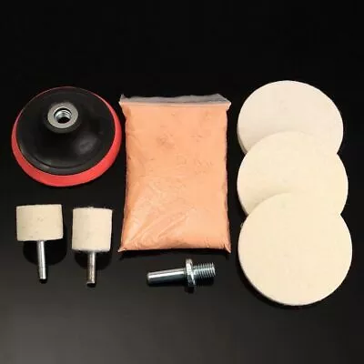 8x Cerium Oxide Glass Polishing Kit Windscreen Scratch Remover Felt Pad~ • £13.33