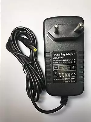 Coby 7038 Portable DVD Player 9V 9 Volt Charger AC-DC Adaptor Power Supply EU • £11.90