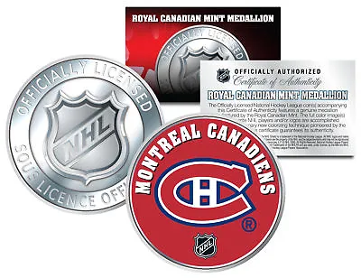 MONTREAL CANADIENS Royal Canadian Mint Medallion NHL Colorized Coin * LICENSED * • $8.95