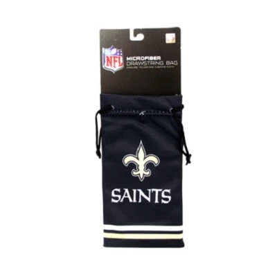 $7.85 • Buy New Orleans Saints NFL Microfiber Glasses Bag