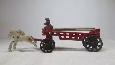 Cast Iron Horse Drawn Fire Wagon • $0.99