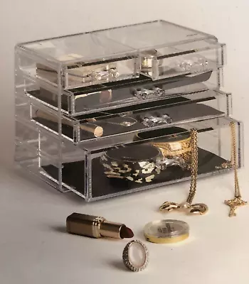 BINO THE MANHATTAN SERIES Acrylic Makeup Drawer Organizer- 5 Drawers Clear Beaut • $24.99