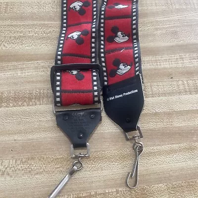 Vintage Collectible Disney Mickey Mouse Camera Shoulder Neck Strap Red • $11.99