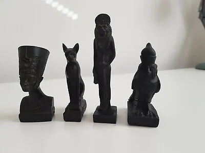 £20 • Buy The Glory Of Ancient Egypt Collectables. 4 Black Figures/Ornaments. 9-13cm Tall.