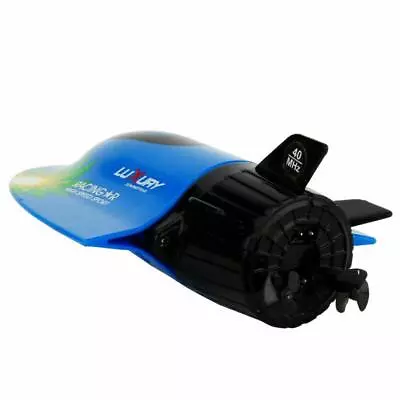27MHz Blue Underwater Sightseeing Model Boat Mini U-Boat RC Micro Submarine • $26.25