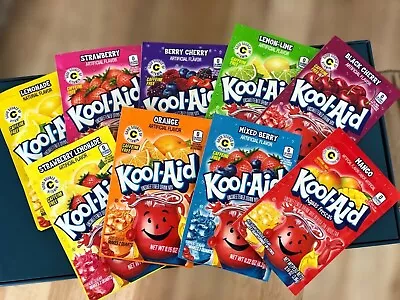 Kool Aid American Powder Mix Drink Single Sachets Packets Made In USA UK STOCK  • £2.49