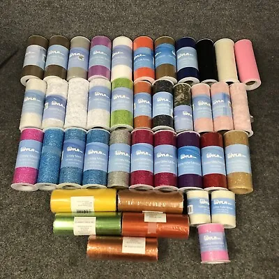 Huge Mixed Lot Of 40 Ribbon Tulle Mesh Organza Specialty Wreath Bow Craft New • $99.99