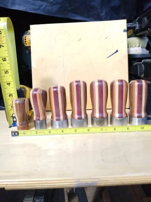 $35 • Buy File Handle Lot Of 8 Exotic And Domestic Woods Handmade
