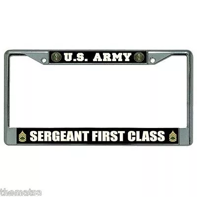 Army Sergeant First Class Military Logo Made In Usa License Plate Frame • $29.99
