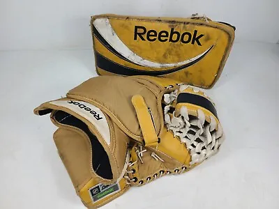 REEBOK Lefevre Hockey Goalie Gloves Retro Series INT 9K Gold Blocker Trapper • $304.97