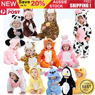 Toddler Kids Baby Kigurumi Onesie Rompers Animal Jumpsuit Infant Costume Pyjamas • $36.95