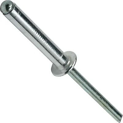 Pop Rivets 3/16  X 1-1/4  Aluminum Body Steel Mandrel Dome Head Blind Qty 50 • $17.62