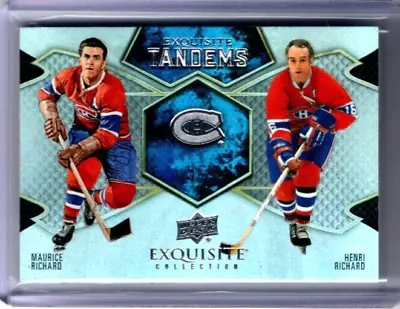 2023-24 Black Diamond Maurice Richard Henri Richard Exquisite Tandems # 119/299 • $5