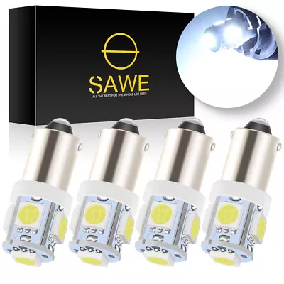 4 X SAWE White T11 BA9S T4W H6W 1895 57 5-SMD LED Light Bulb Lamp For Dome Map • $7.99