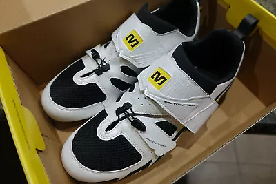 Mavic Tri Race Cycling Shoes New In Box Mens -White Black • $49