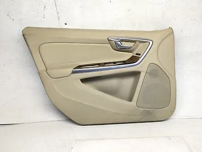 2016-2018 Volvo S60 Sedan Front Left Driver Interior Door Panel Trim Tan *Dirty* • $183.34