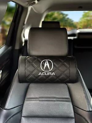 Luxury Acura Headrest Neck Rest Leather Memory Foam Car Seat Pillow Universal • $32.50