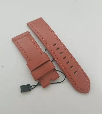 $108 • Buy Panerai 24mm Gold Semimat Leather OEM Vintage Watch Strap For Tang / Pin Buckle