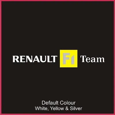Renault F1 Team Decal Updated  Style Clio Vinyl Sticker GraphicsCar N2066 • £2.99