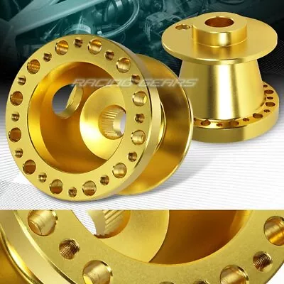 Gold T-6061 Aluminum 6-hole Steering Wheel Hub Adapter For 95-98 Nissan 200sx • $26.75