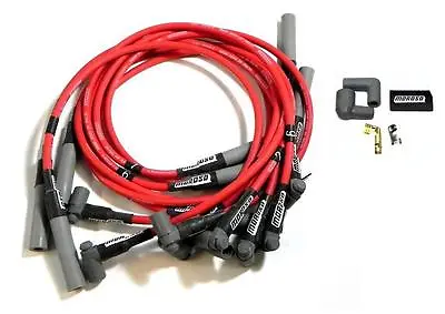 MOROSO ULTRA 40 RED SPARK PLUG WIRES BBC CHEVY 454 502 OVC Over Valve Covers HEI • $90.99