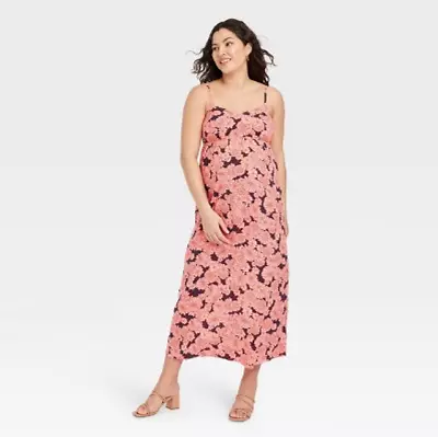 NEW Isabel Maternity Sz Small Pink Floral Maternity Dress • $11.99