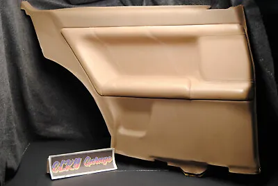 E36 Coupe Interior Trim Panel Card Rear Left Leather Stitched Insert Beige Tan 2 • $200