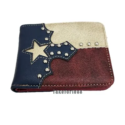 Texas Flag Men Wallet Western Bifold Style W020 • $13.99