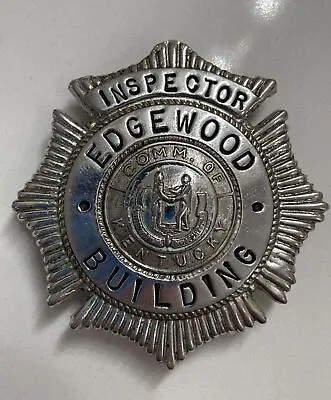 Vintage Edgewood Commonwealth Of Kentucky Building Inspector Badge • $77.09