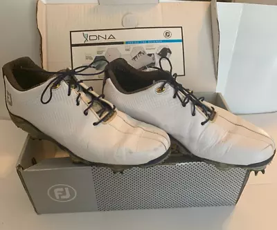 Men's White Foot Joy DNA Dryjoys Next Advancement Golf Shoes Size 9M 53437 Used • $29.99