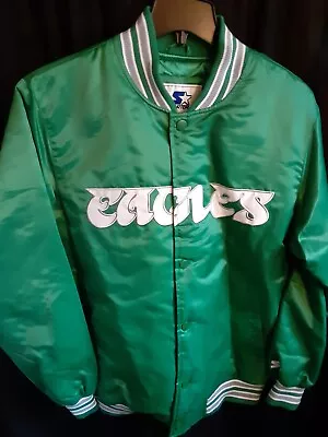 Philadelphia Eagles Men's Quilt Lined Front Snap Starter Jacket Large • $115.99