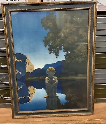 VINTAGE Maxfield Parrish Lithograph  EVENING  Reinthal And Newman NY • $325