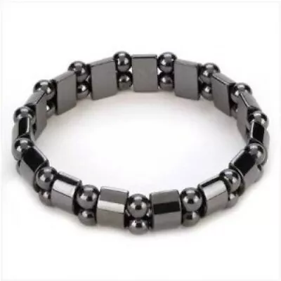 Men’s Women’s Black 100% Magnetic Therapy Hematite Bracelet  AAAAA+ • $4.69