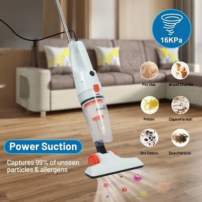 6M Corded Upright Vacuum Cleaner 700W Handheld Stick Bagless Vacuum Cleaner • £11.99