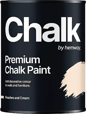 Hemway Peaches & Cream Chalk Paint Ultra Matt Wall Furniture Chic Shabby Chalky • £23.95